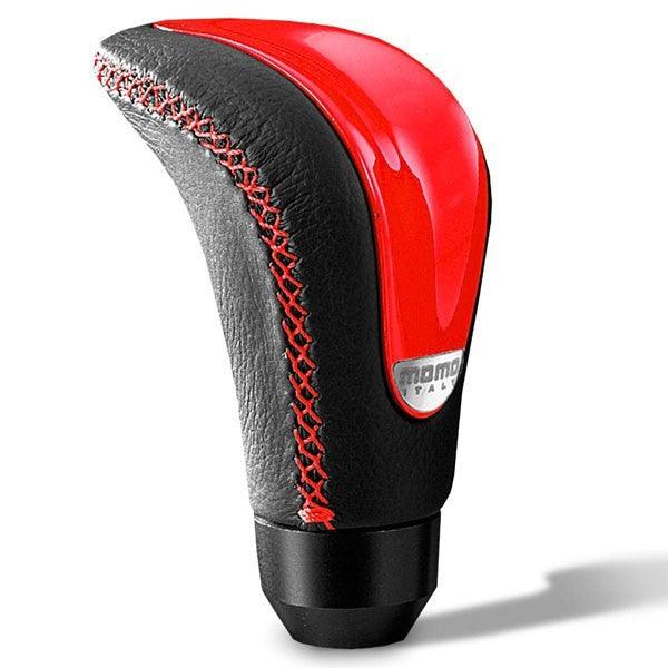 Combat EVO Shift Knob Leather Red Insert - Burlile Performance Products
