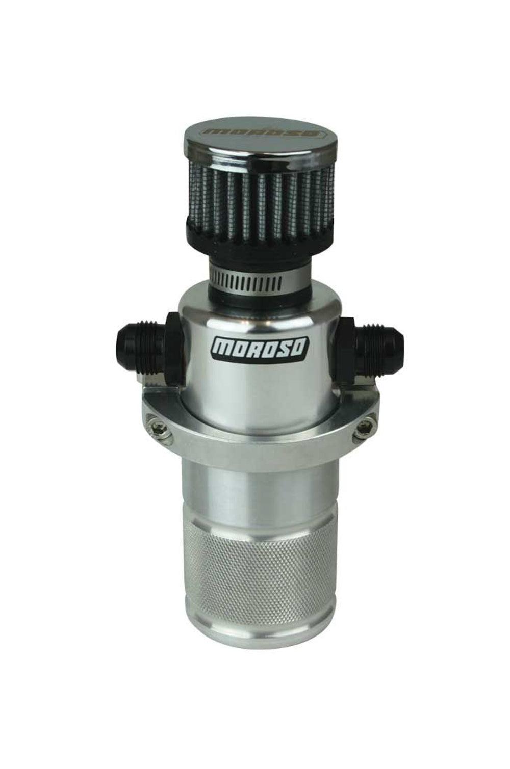 Compact Breather Tank Billet Alm. Polished - Burlile Performance Products