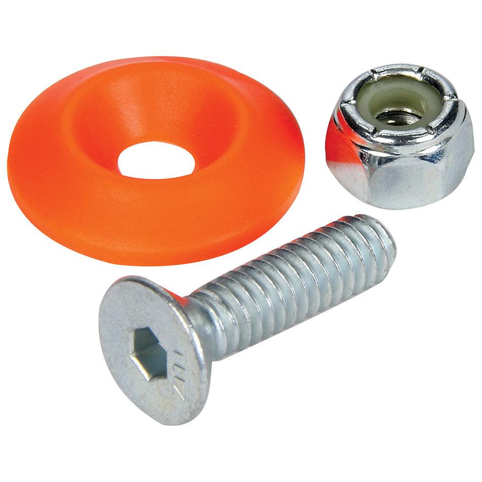 Countersunk Bolt Kit Fluorescent Orange 10pk - Burlile Performance Products