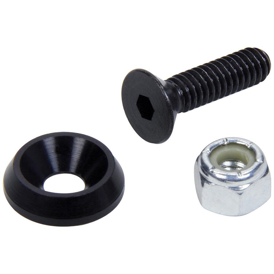 Countersunk Bolts 1/4in w/ 3/4in Washer Blk 10pk - Burlile Performance Products