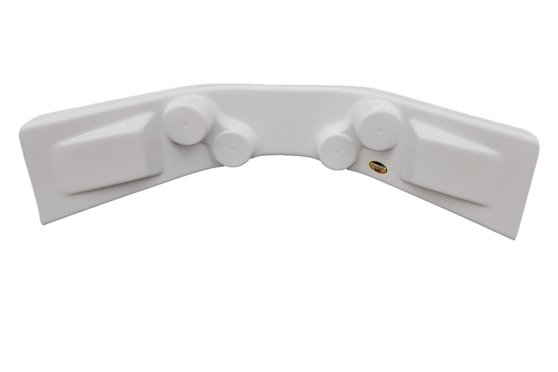 Dash Panel Curved White 30in w x 12in d x 6.5in - Burlile Performance Products