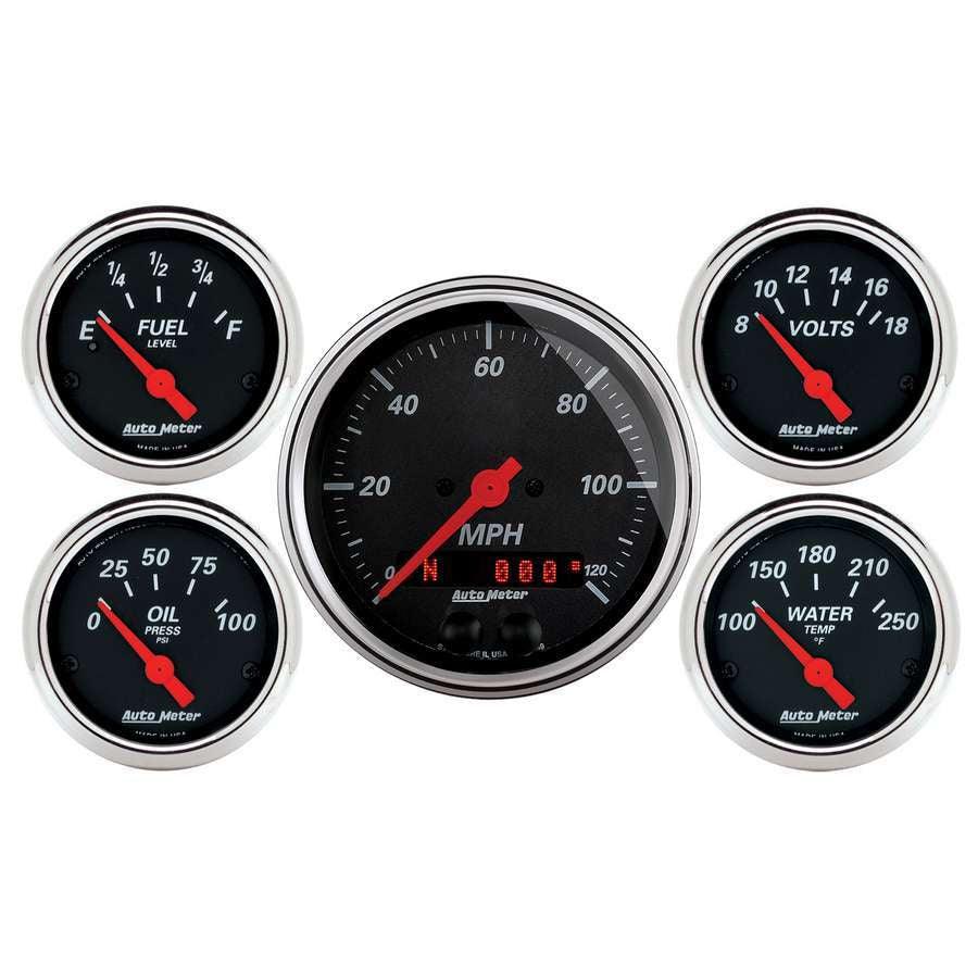 Designer Black Gauge Kit w/GPS Speedo - Burlile Performance Products