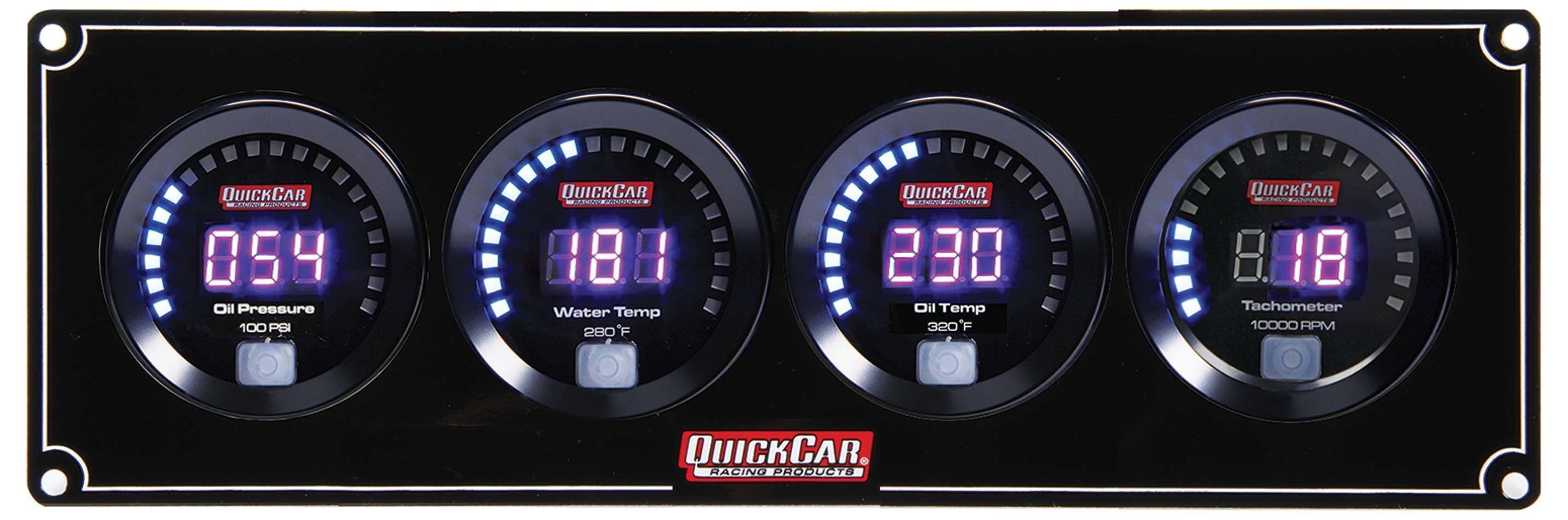 Digital 3-1 Gauge Panel OP/WT/OT w/Tach - Burlile Performance Products