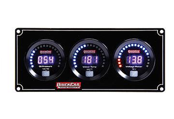 Digital 3-Gauge Panel OP/WT Volts - Burlile Performance Products