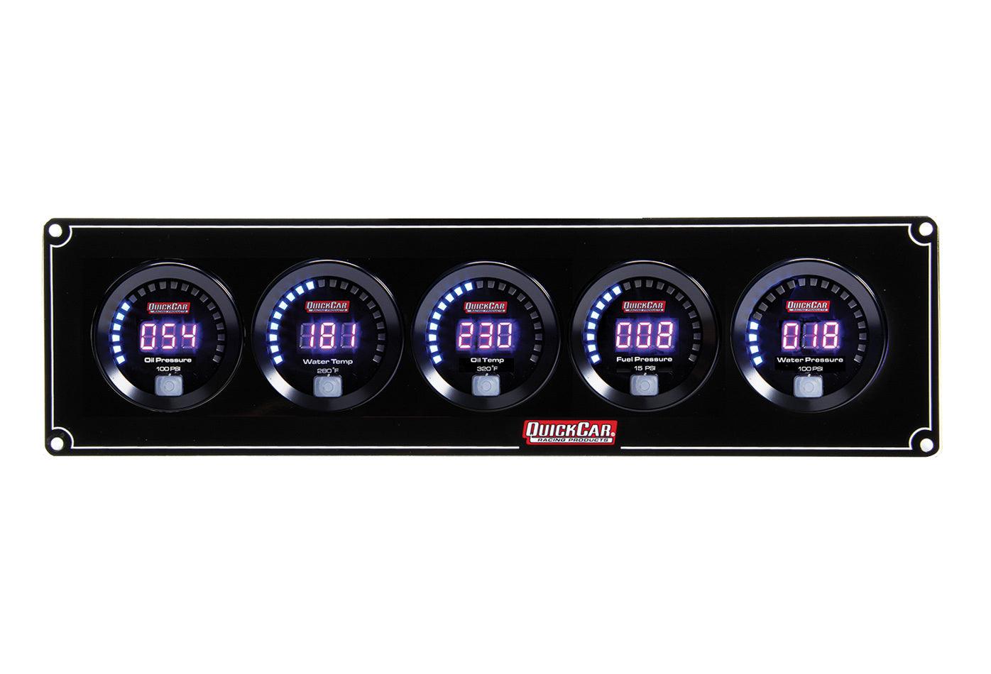 Digital 5-Gauge Panel OP/WT/OT/FP/WP - Burlile Performance Products