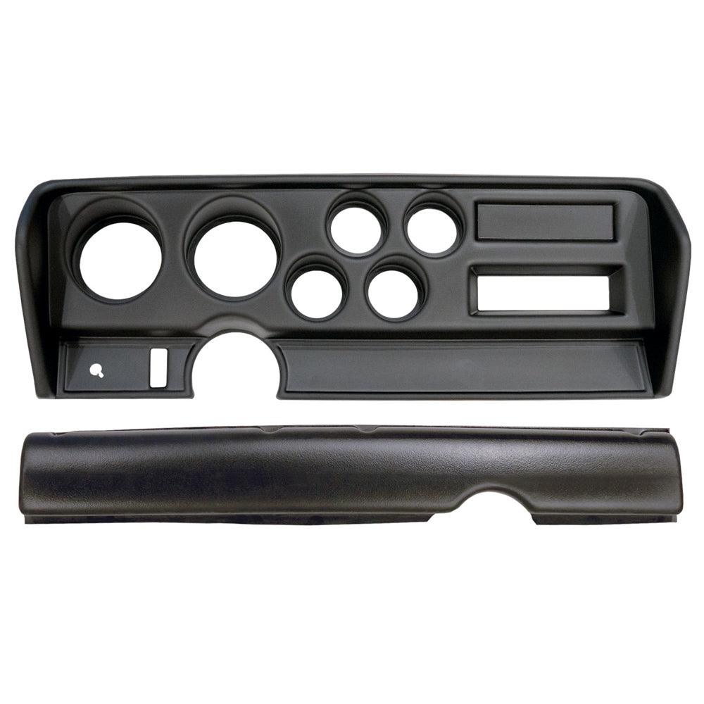 Direct Fit Gauge Panel Pontiac GTO 70-72 Black - Burlile Performance Products