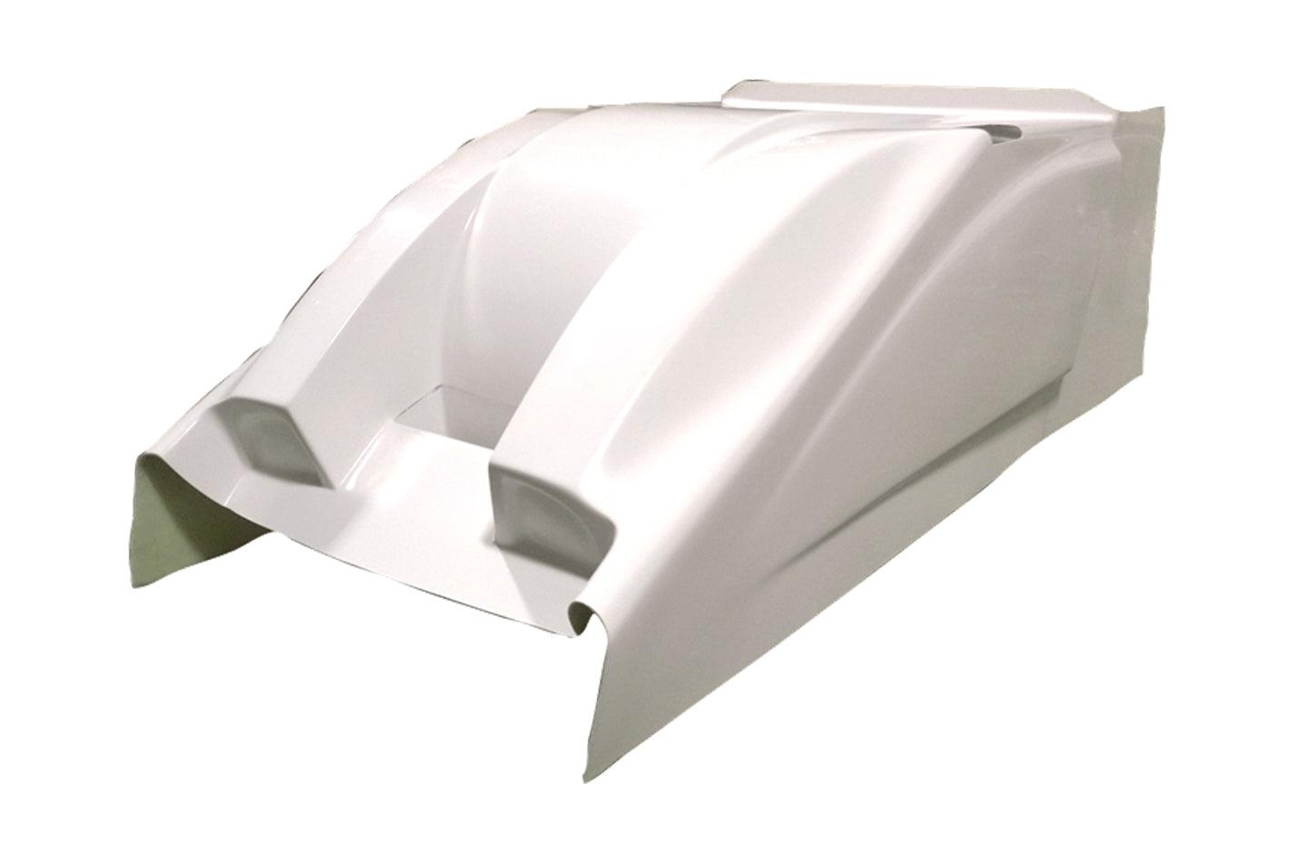 Dual Duct Cool Air Hood White Sprint Car - Burlile Performance Products