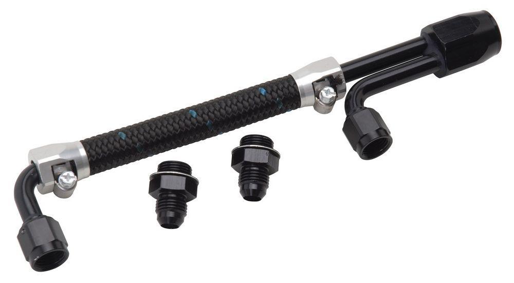 Dual Quad Fuel Line Kit Clear/Black Finish - Burlile Performance Products