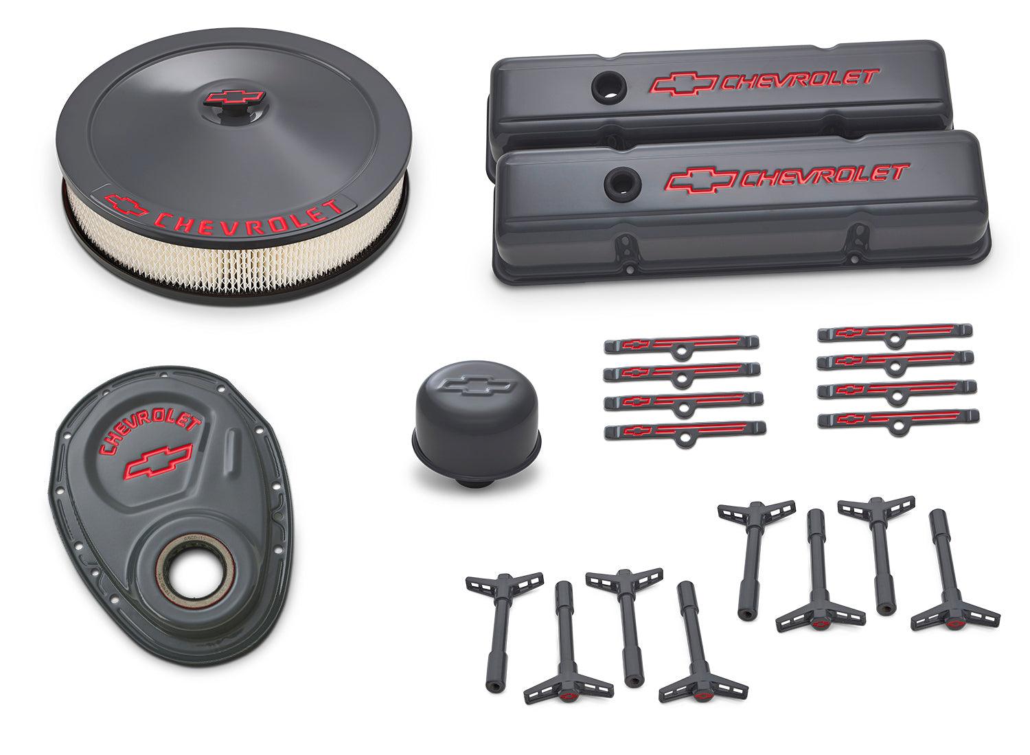 Engine Dress-up Kit Shark Gray w/Bowtie Logo - Burlile Performance Products