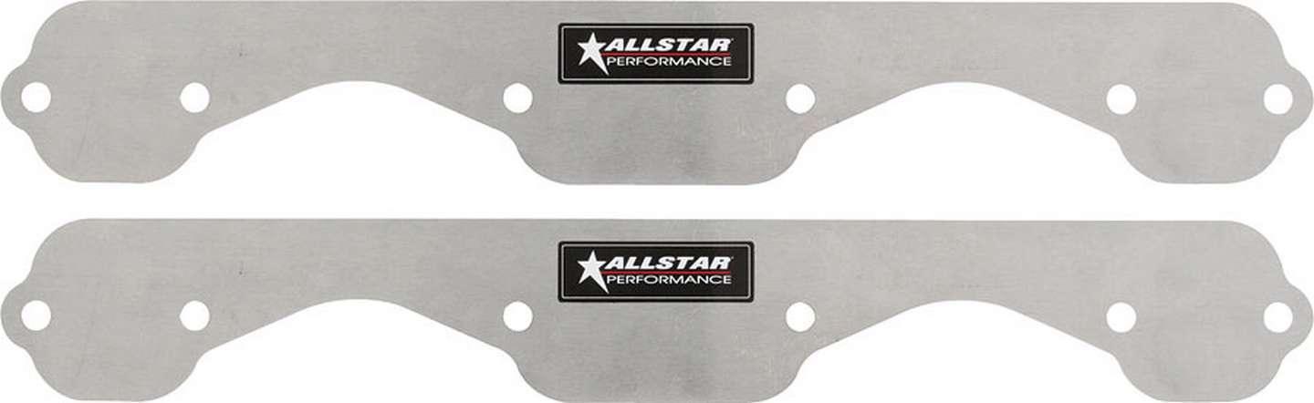Exhaust Block Off Plates SBC Std 1pc Aluminum - Burlile Performance Products