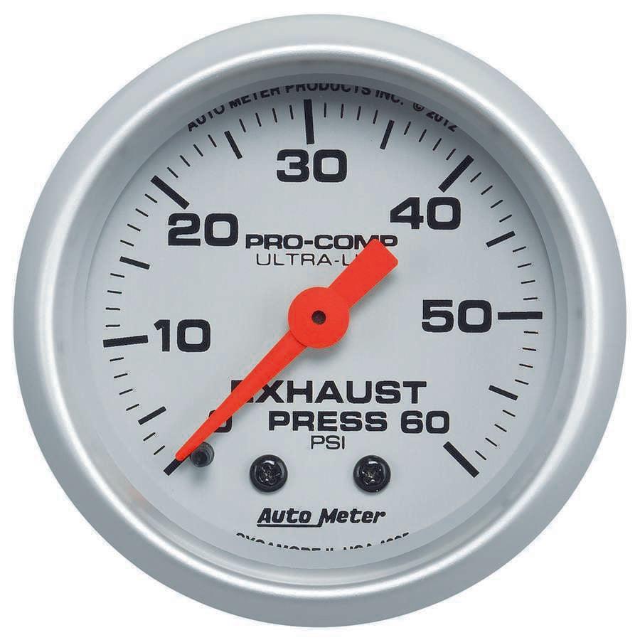 Exhaust Pressure Gauge 0-60psi Ultra-Lite - Burlile Performance Products