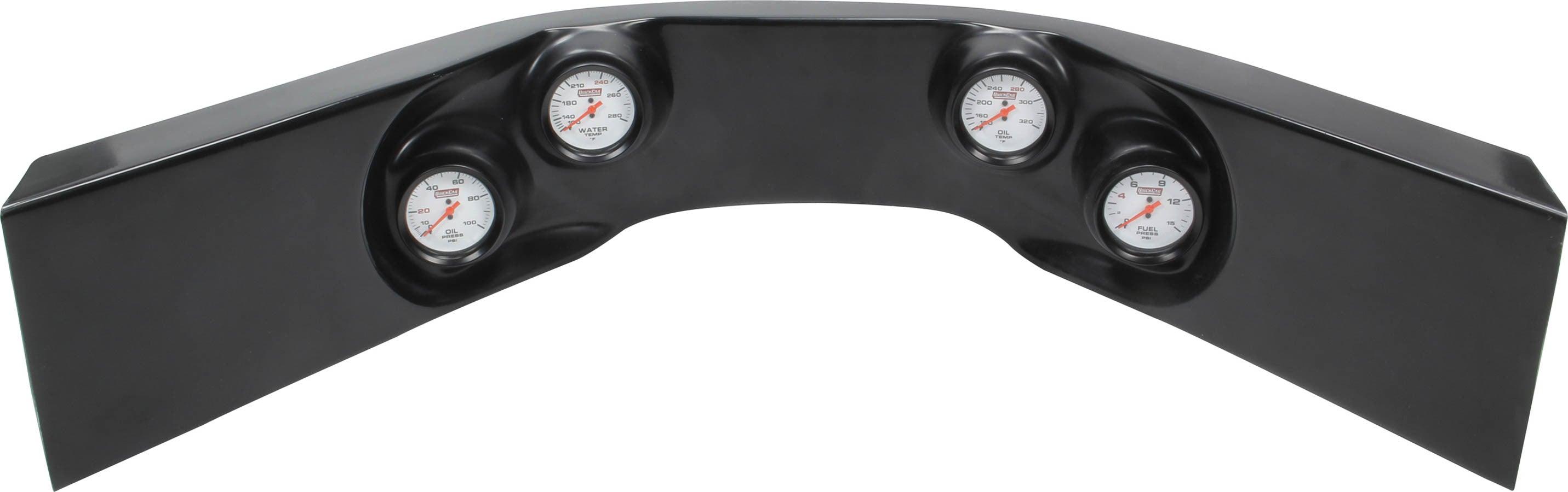 Extreme 4-Gauge Molded Dash OP/WT/OT/FP Black - Burlile Performance Products