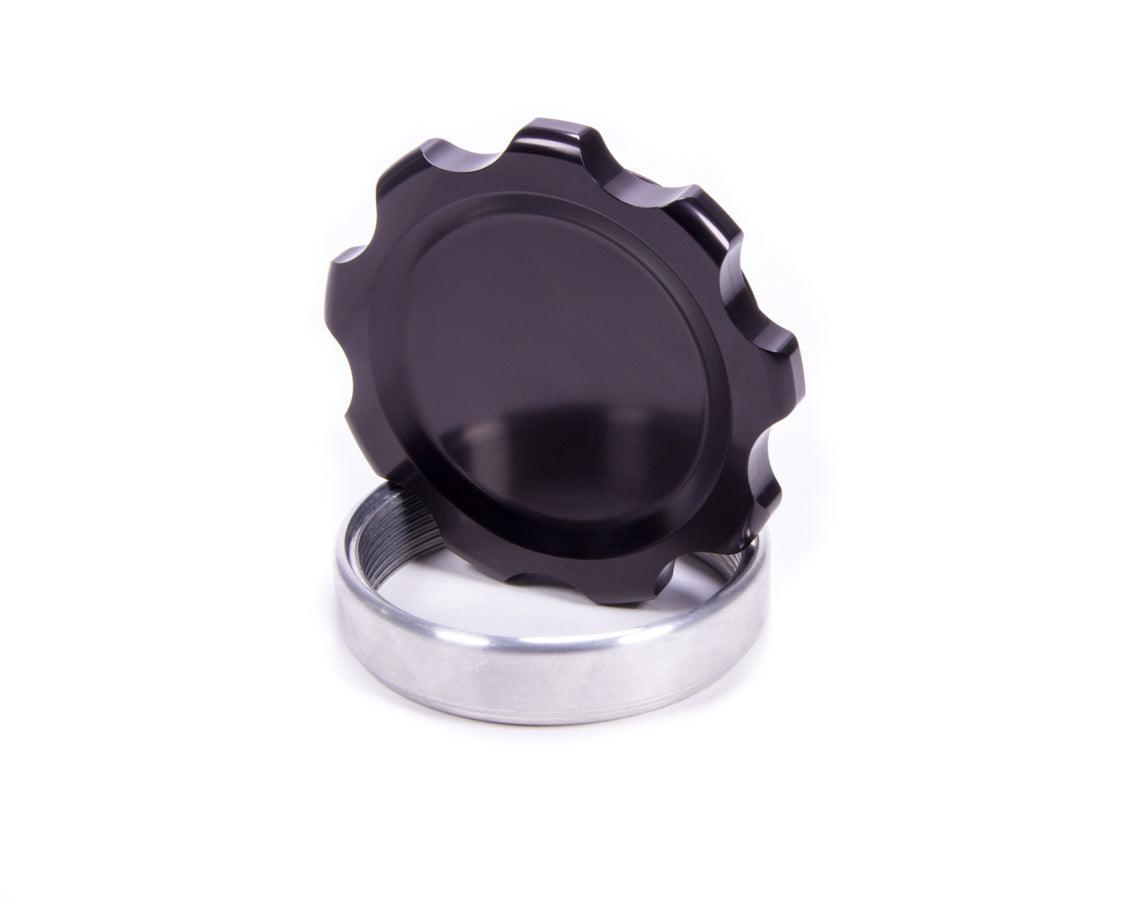 Filler Cap Black with Weld-In Alum Bung Large - Burlile Performance Products