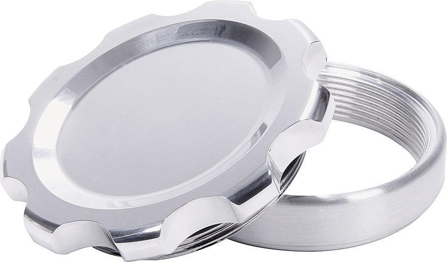 Filler Cap Polished with Weld-In Steel Bung Large - Burlile Performance Products