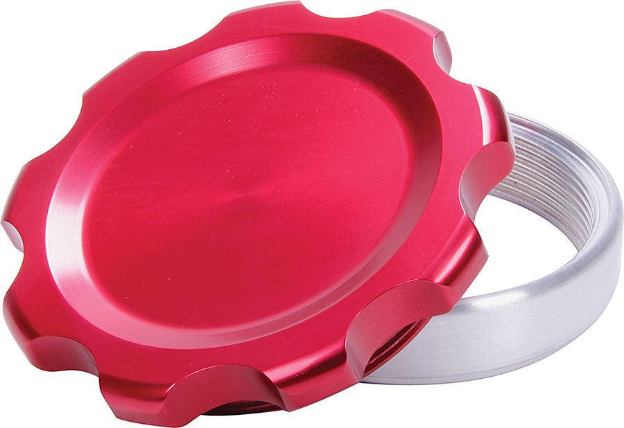 Filler Cap Red with Weld-In Alum Bung Large - Burlile Performance Products