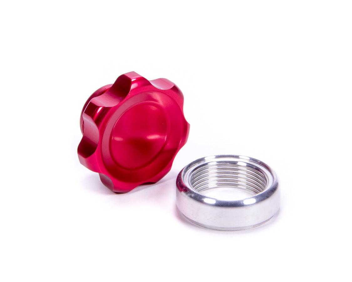 Filler Cap Red with Weld-In Alum Bung Small - Burlile Performance Products