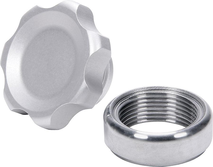 Filler Cap Silver with Weld-In Steel Bung Small - Burlile Performance Products