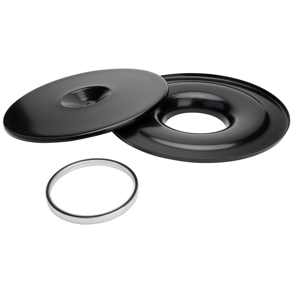Flat 14in Air Cleaner Kit Black - Burlile Performance Products