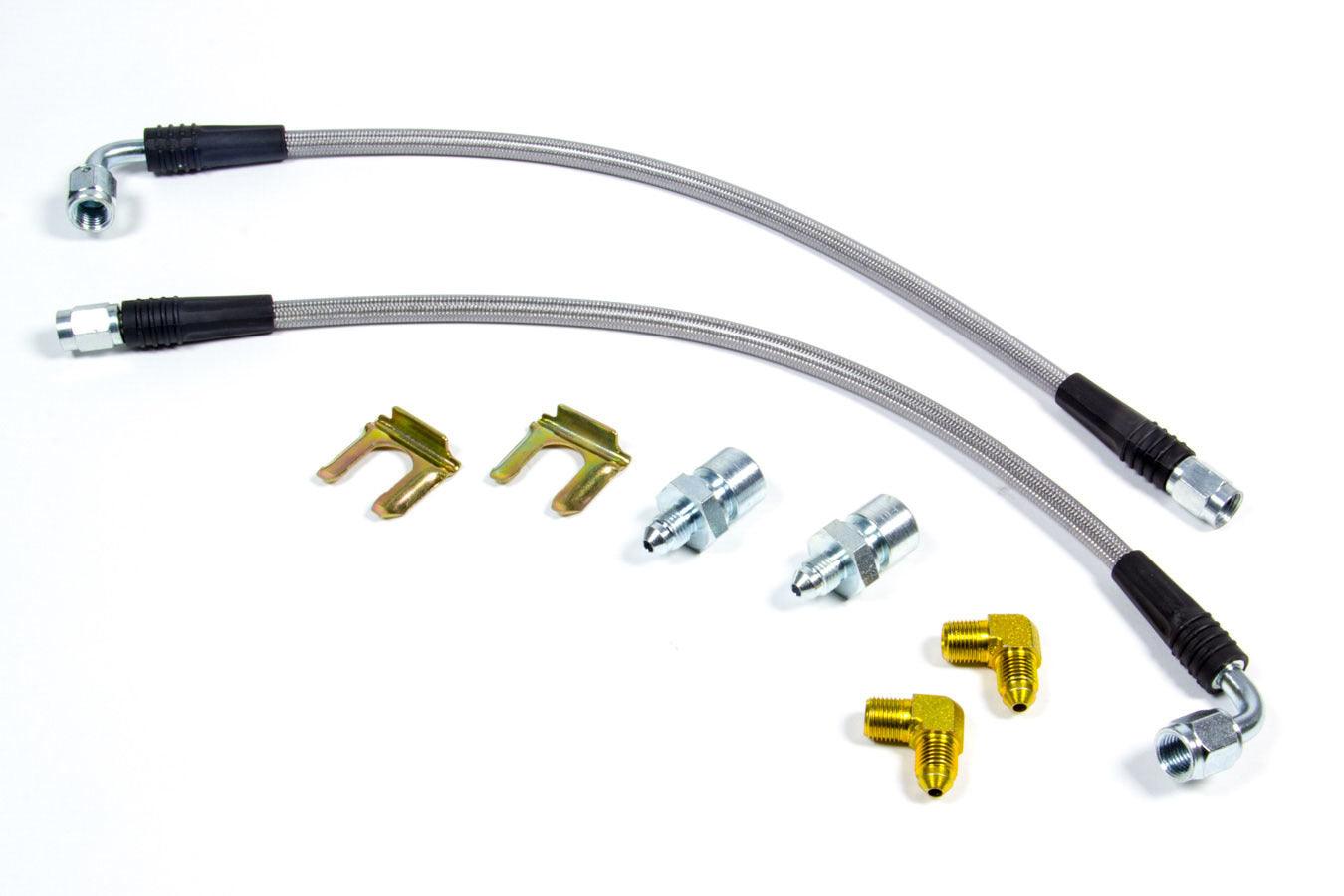 Flexline Kit 70-81 GM Front w/90 Deg Hose End - Burlile Performance Products