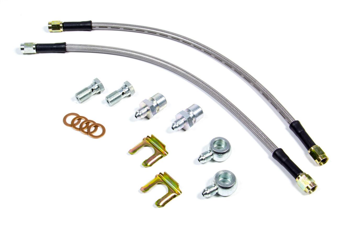 Flexline Kit D52 Caliper 14in w/ Banjo 7/16-20 - Burlile Performance Products
