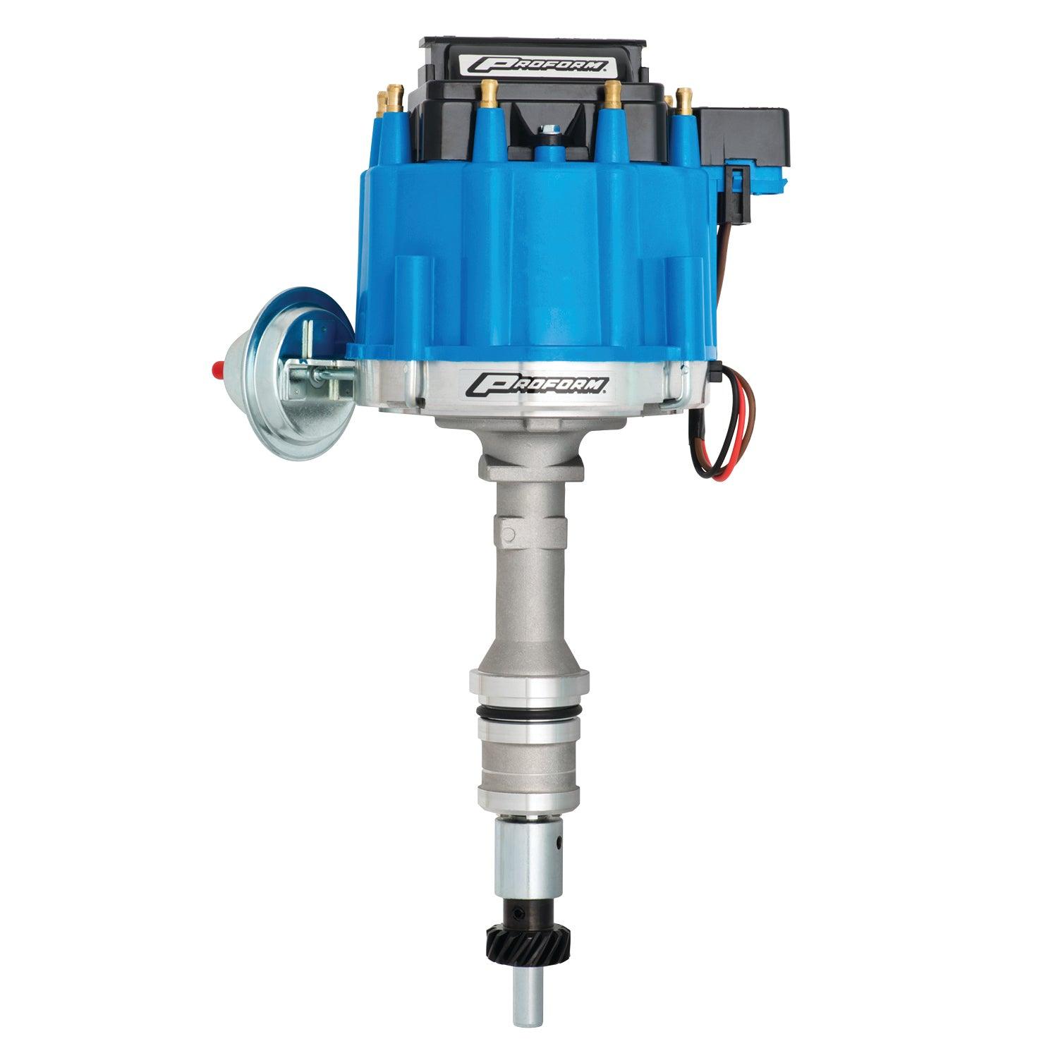 Ford 302 HEI Distributor w/Blue Cap - Burlile Performance Products