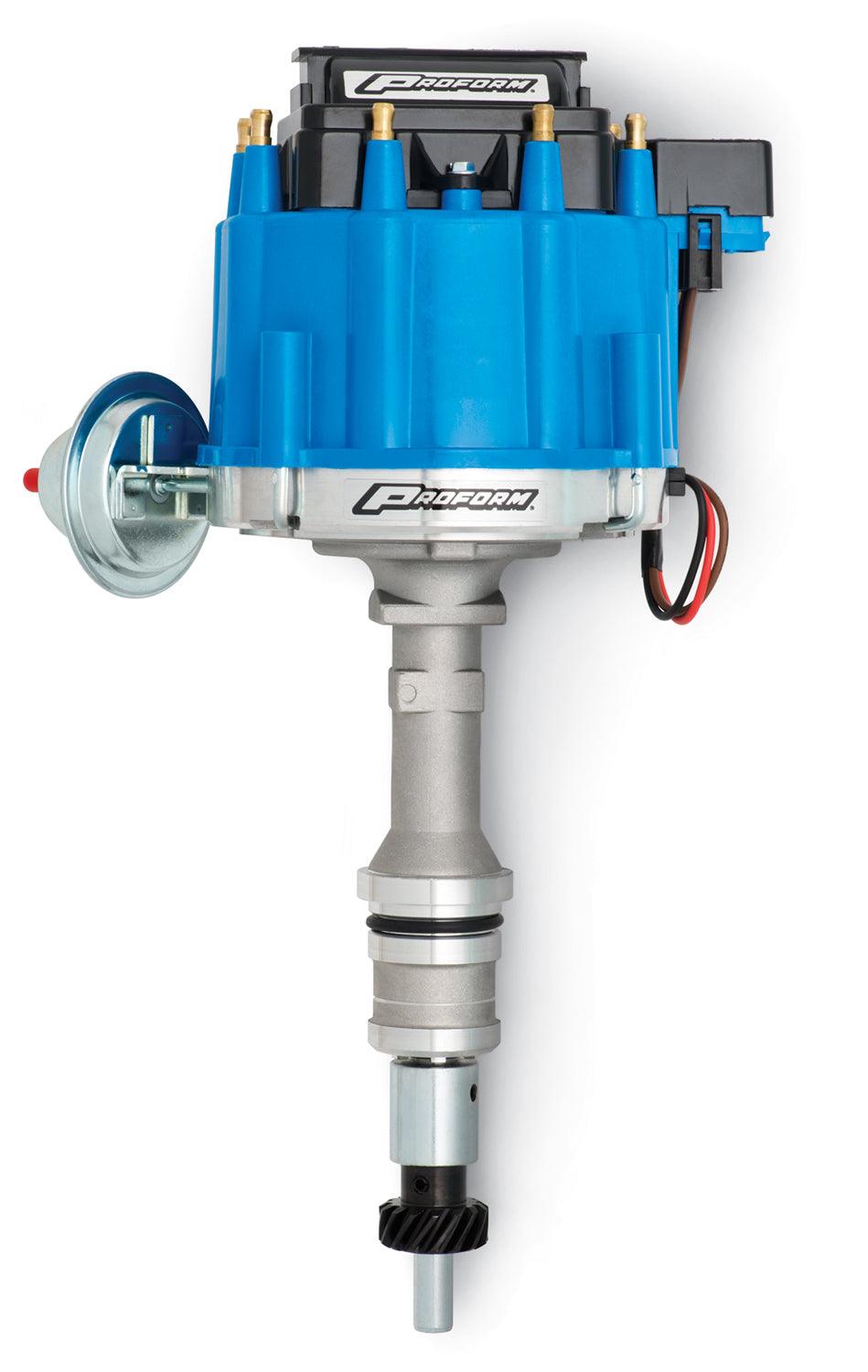Ford 351W HEI Electronic Distributor - Blue Cap - Burlile Performance Products