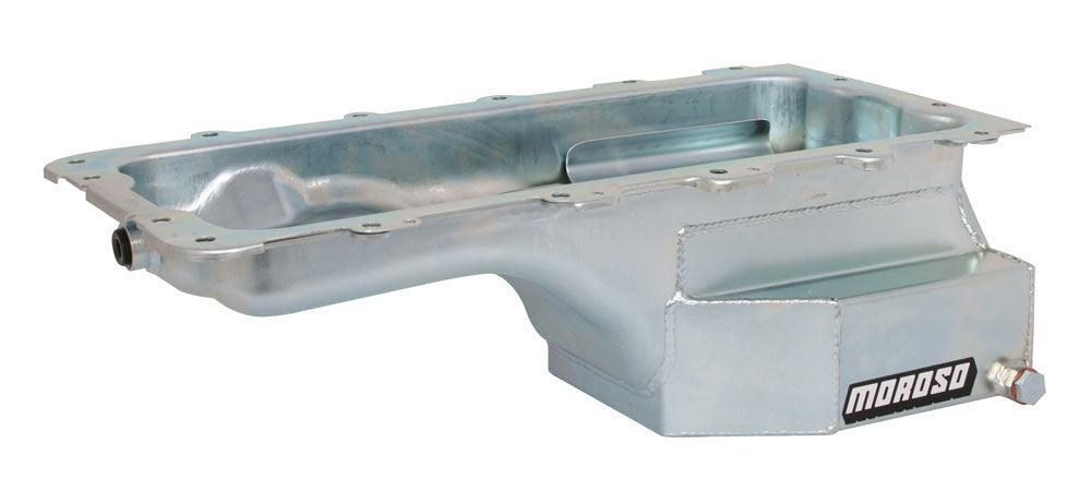 Ford 4.6L/5.4L Oil Pan 7qt. Clear Zinc Steel - Burlile Performance Products