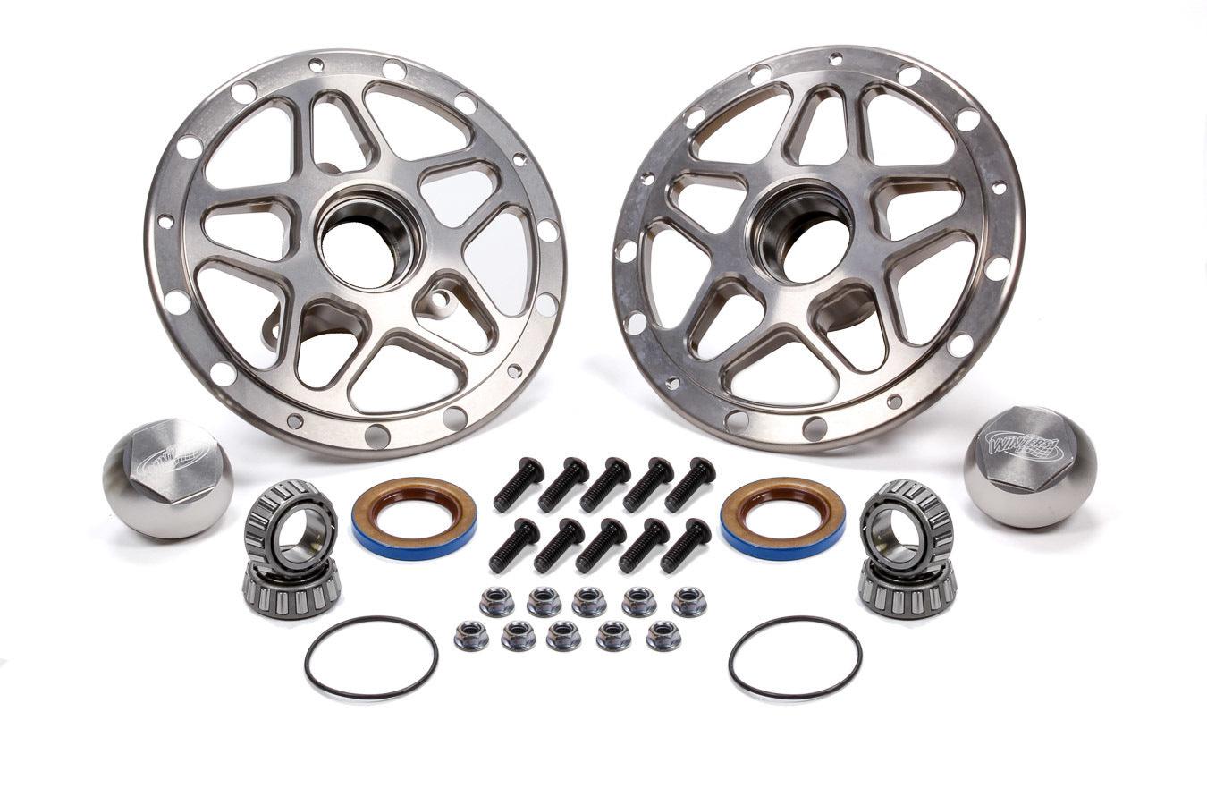 Forged Alum Direct Mount Front Hub Kit Silver - Burlile Performance Products