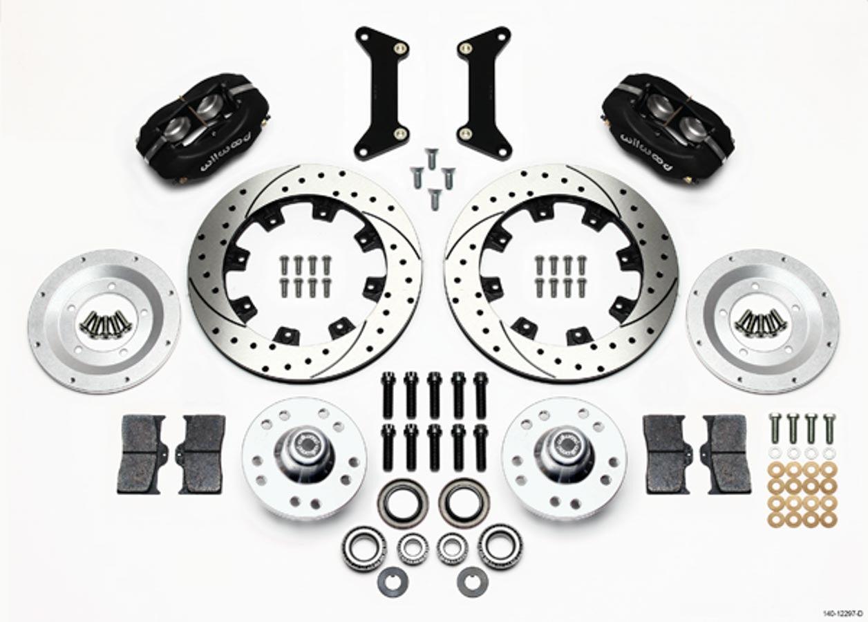 Front Brake Kit 80-87 GM G-Body 4 Piston Caliper - Burlile Performance Products