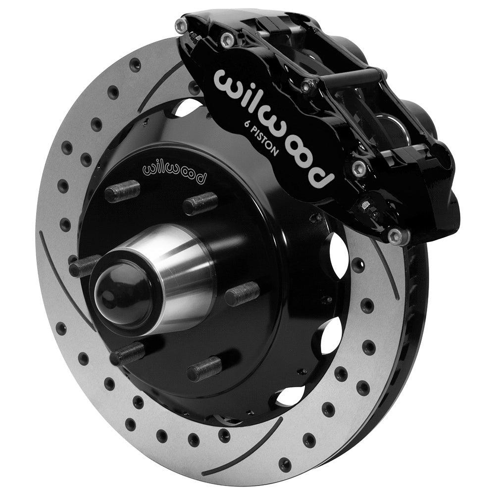 Front Brake Kit C10 6Lug FNSL6R 13in Drilled Blk - Burlile Performance Products