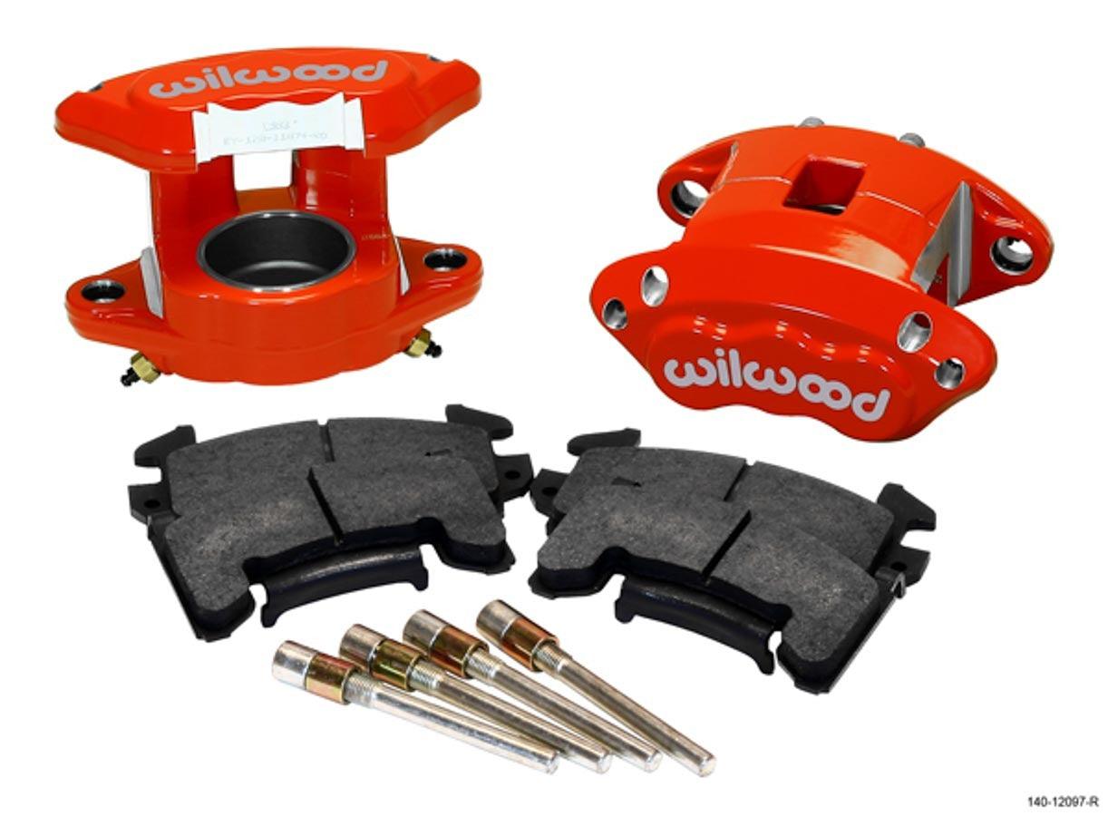Front Caliper Kit D154 / Metric GM Red w/Pads - Burlile Performance Products