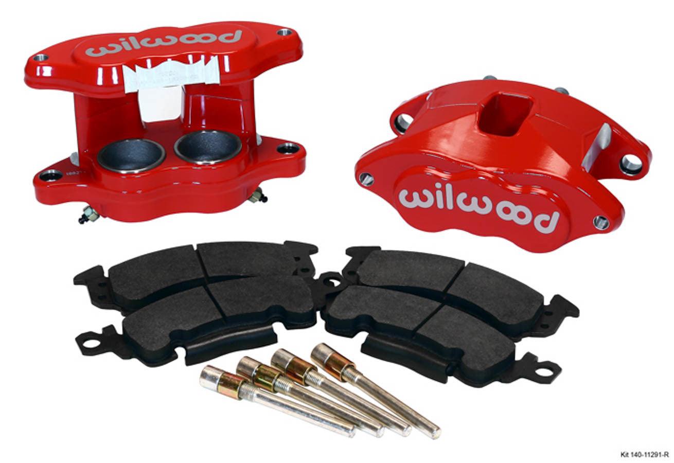 Front Caliper Kit D52/ Big GM Red Powdercoat - Burlile Performance Products
