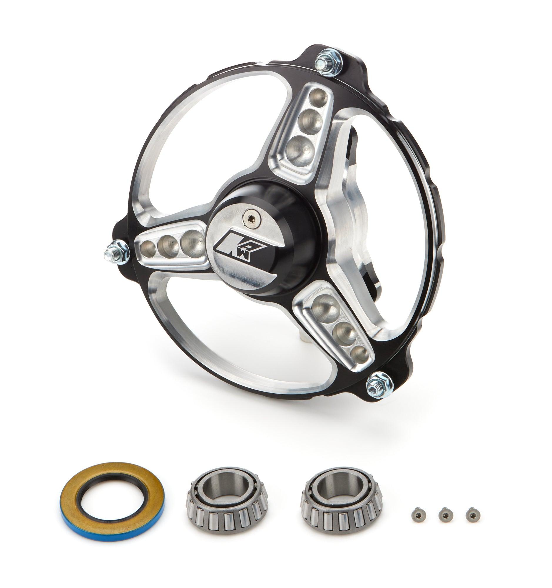 Front Hub Polished Direct Mount w/Bearings - Burlile Performance Products