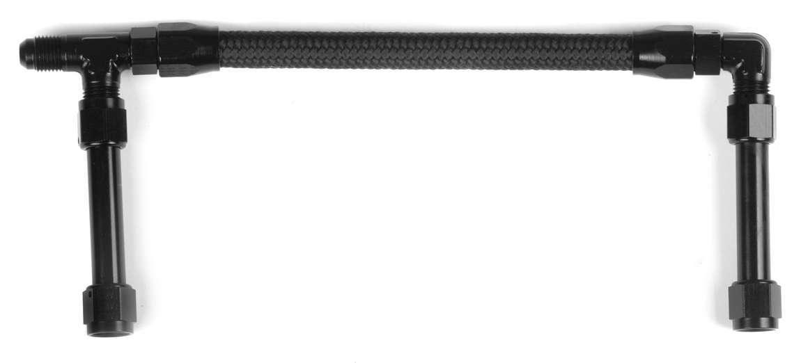 Fuel Inlet Fitting 6an Ano-Tuff w/Pro-Lite Hose - Burlile Performance Products