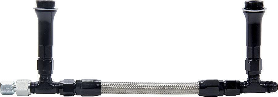 Fuel Line Kit 9-5/16in Std Holley -6AN Black - Burlile Performance Products