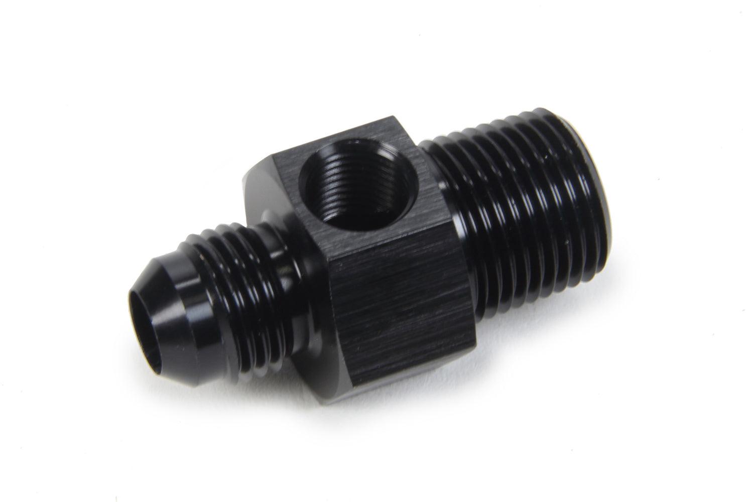 Gauge Adapter #6 Male x 3/8 NPT x 1/8 - Burlile Performance Products