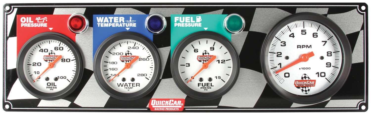 Gauge Panel OP/WT/FP w/Tach - Burlile Performance Products