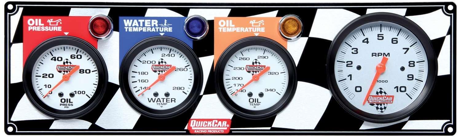 Gauge Panel OP/WT/OT w/ Tach - Burlile Performance Products