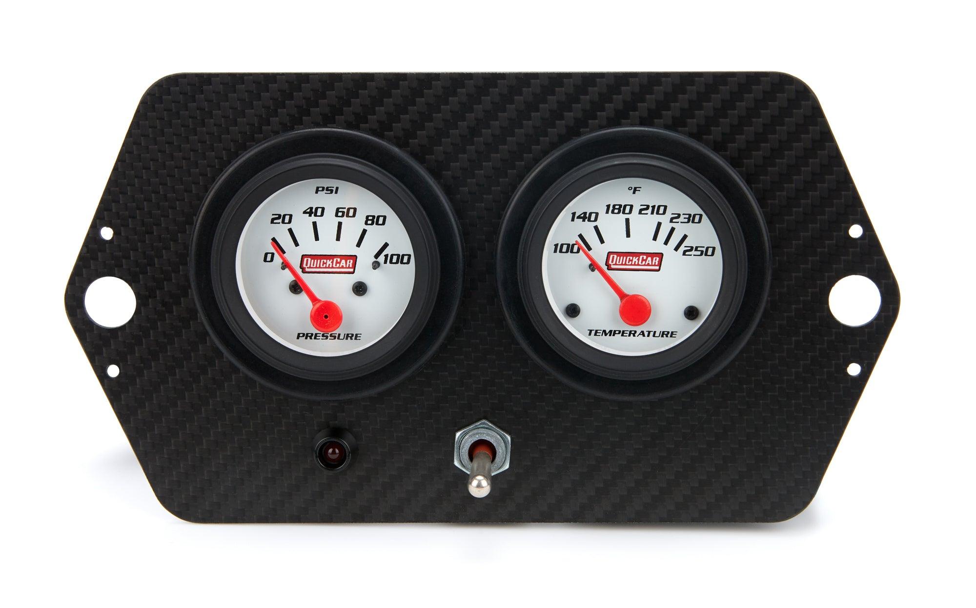 Gauge Panel Sprint 2in w/ Switch and Warning - Burlile Performance Products