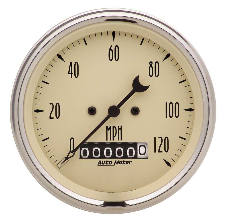 Gauge Speedo. 3 3/8in 12 0mph Elec. Prog. w/ Whee - Burlile Performance Products