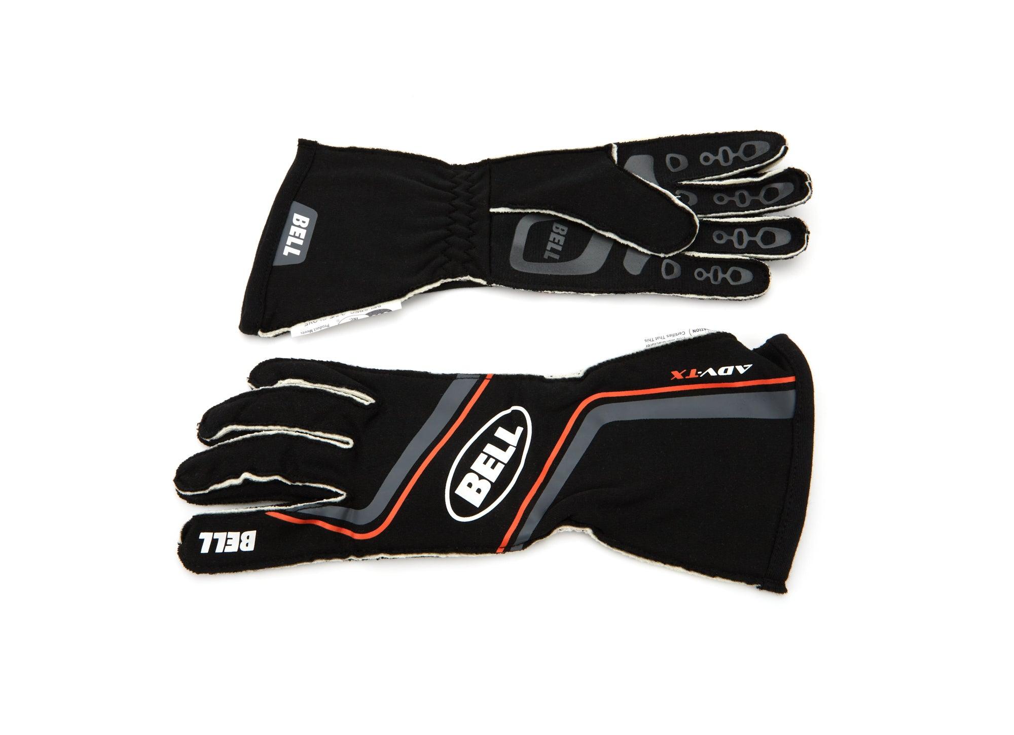 Glove ADV-TX Black/Org Large SFI 3.3/5 - Burlile Performance Products