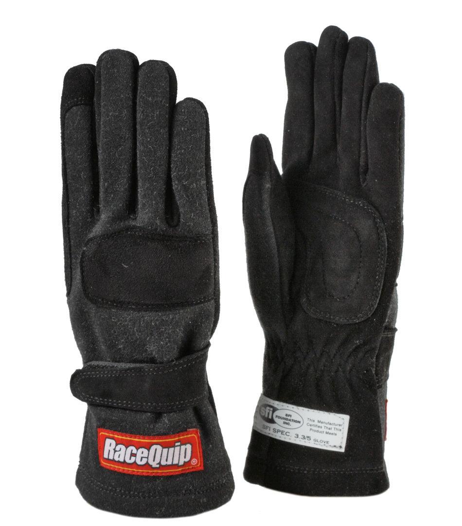 Glove Double Layer Child Large Black SFI-5 Youth - Burlile Performance Products