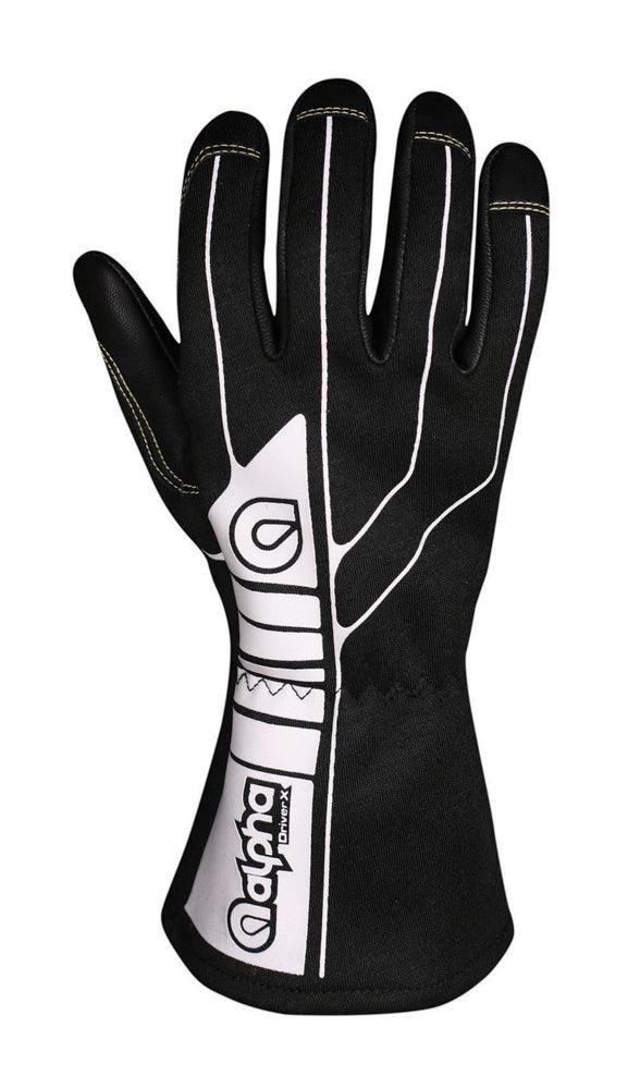 Glove Driver X Black Large SFI 3.3/1 - Burlile Performance Products