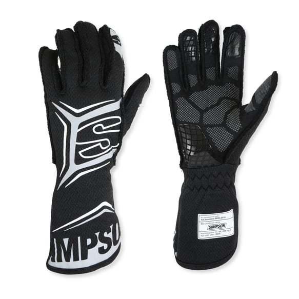 Glove Magnata Large Black SFI 3.5/5 - Burlile Performance Products
