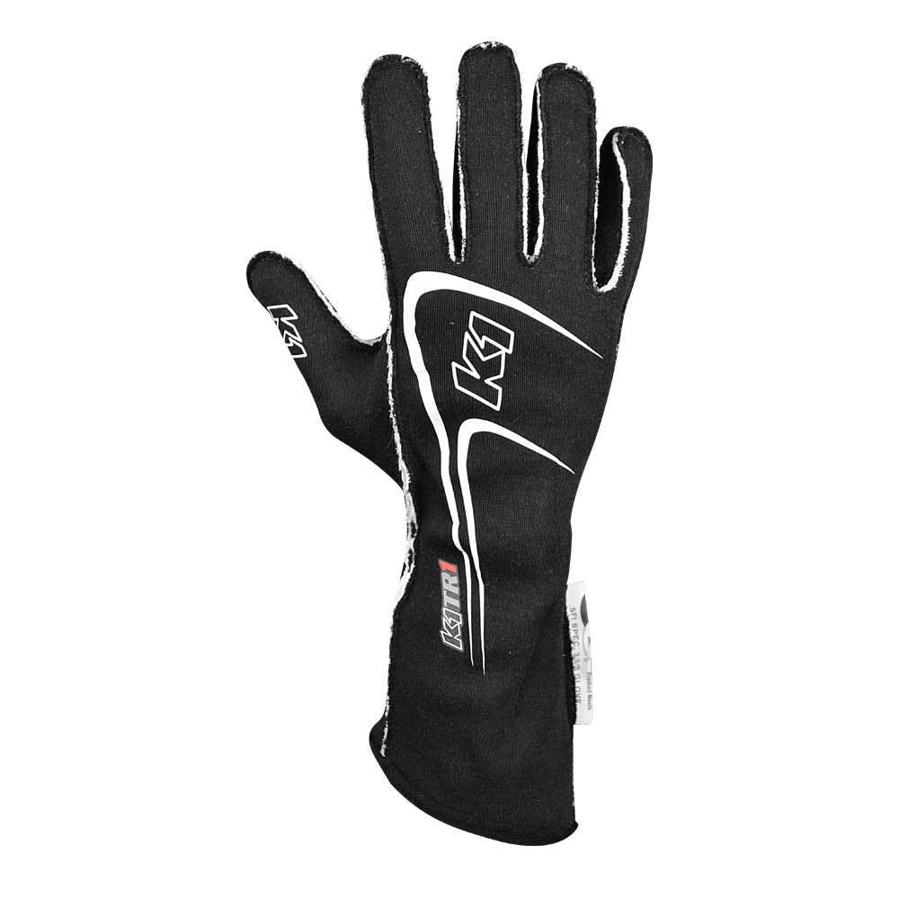 Glove Track 1 Black 3X- Small Youth - Burlile Performance Products