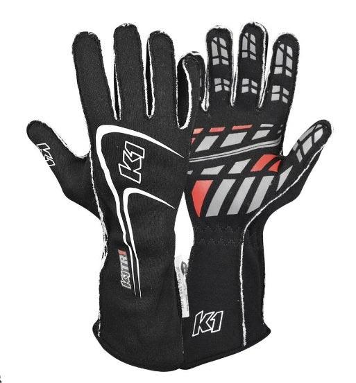 Glove Track1 Black Large SFI 5 - Burlile Performance Products