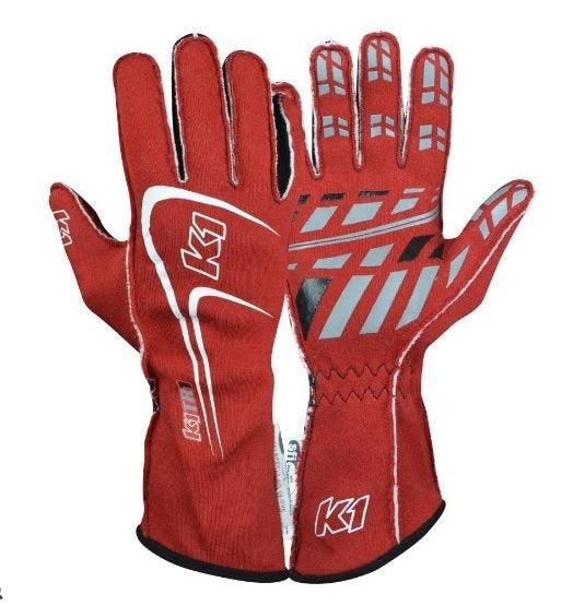 Glove Track1 Red X-Large SFI 5 - Burlile Performance Products