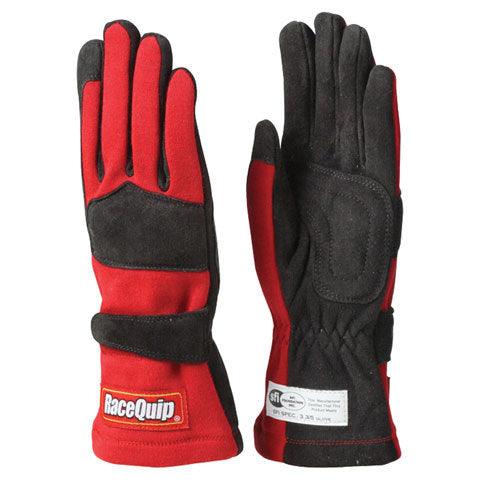 Gloves Double Layer Small Red SFI - Burlile Performance Products