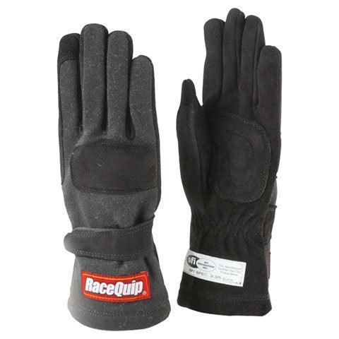 Gloves Double Layer X-Large Black SFI - Burlile Performance Products