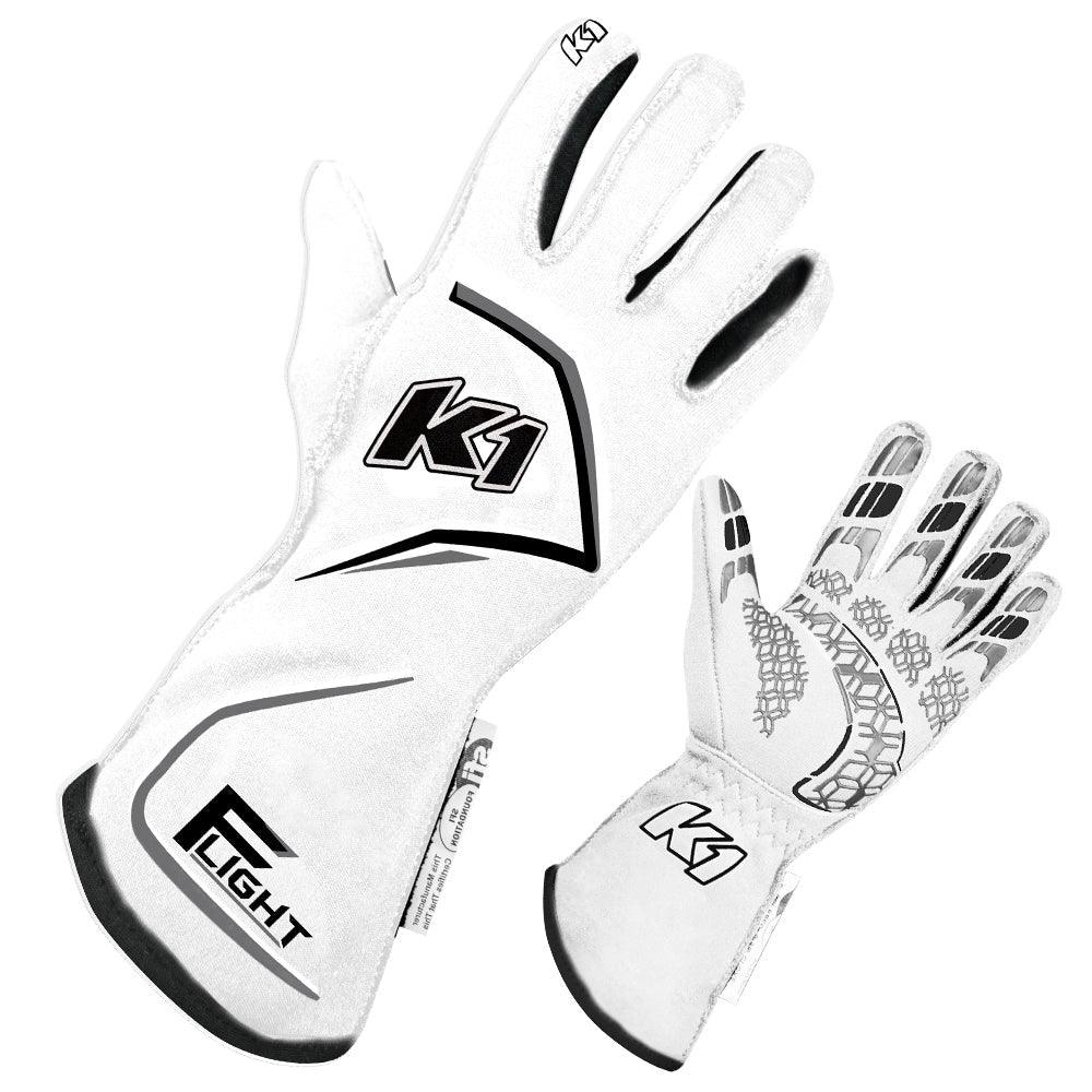 Gloves Flight Medium White - Burlile Performance Products